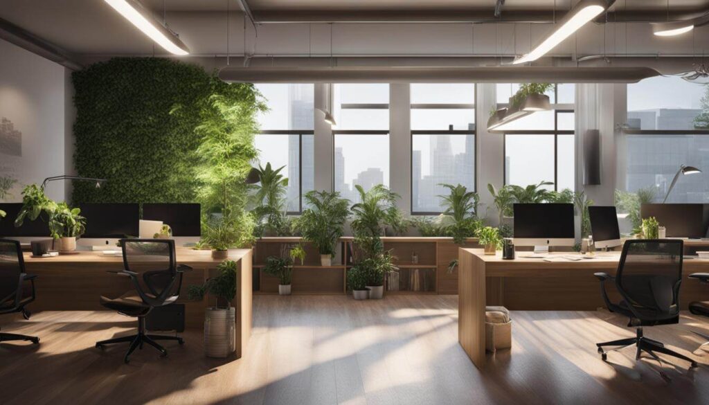 Balancing Natural Lighting with Artificial Lighting in an office